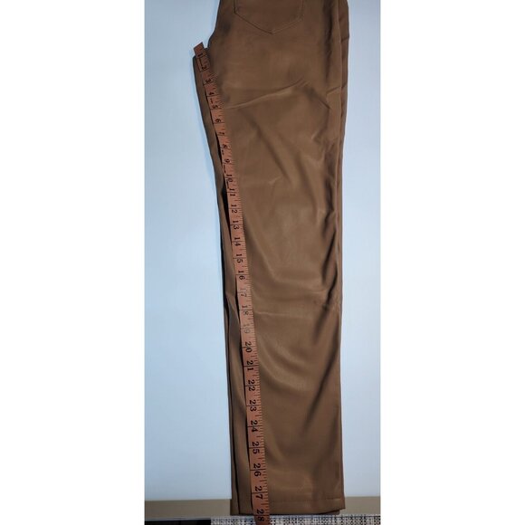 Vegan Faux Leather Pants Kensie jeans sz 4/28 Mid Rise Straight Leg Makeup - Picture 8 of 8